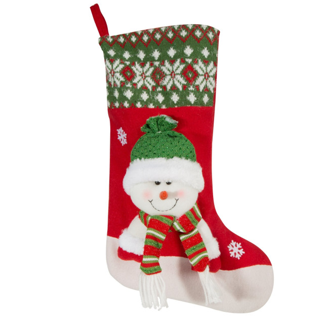 Vianočná dekorácia SNOW 4 červená / zelená