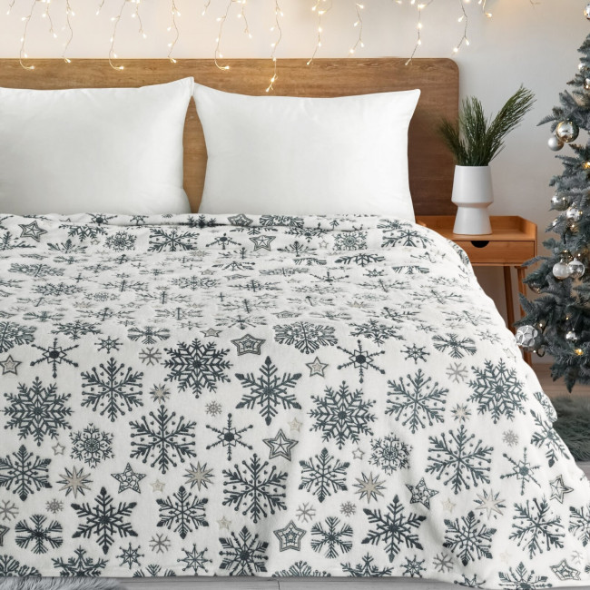Deka CHRISTMAS 21 modrá / biela
