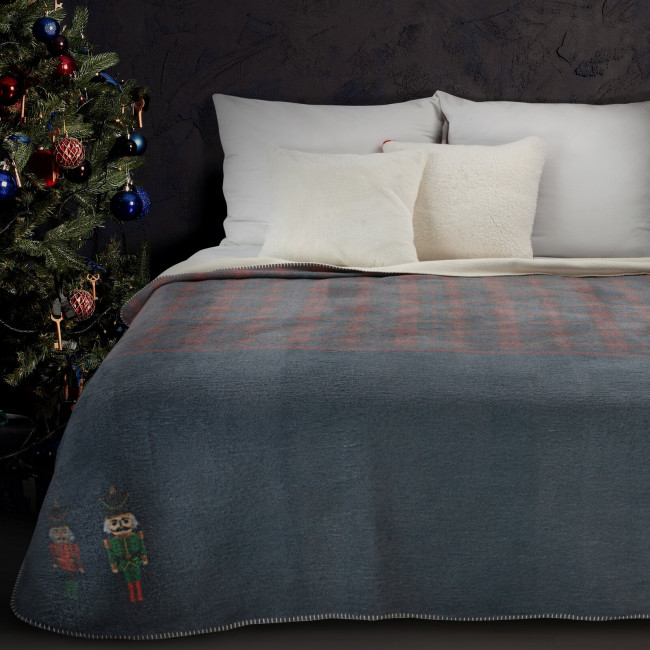 Deka PETER 02 - námornícka modrá / burgundy