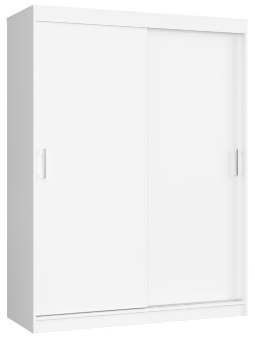 Šatníková skriňa s posuvnými dverami 150 cm CLP mono biela