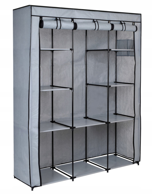 Šatníková skriňa MIRA MAXI sivá