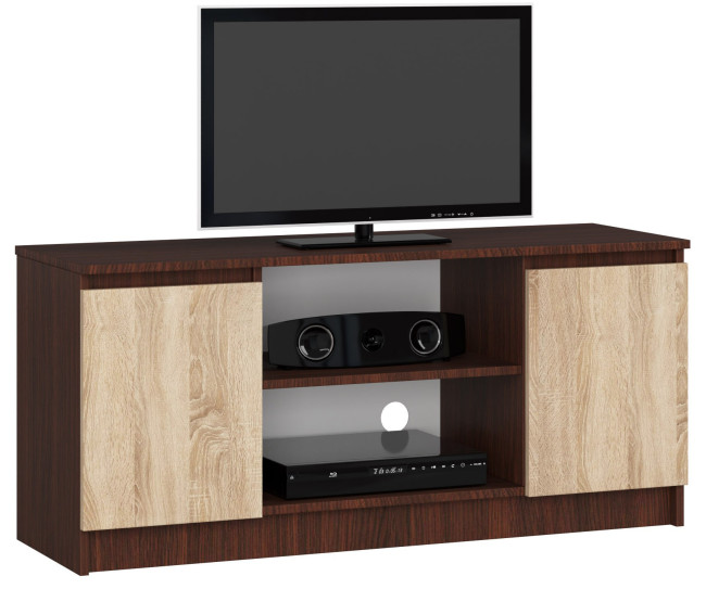 Stolík pod TV RTV 120 2D 1P wenge / sonoma