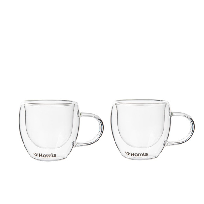 Sada dvoch šálok CEMBRA s dvojitým dnom 888910 80 ml