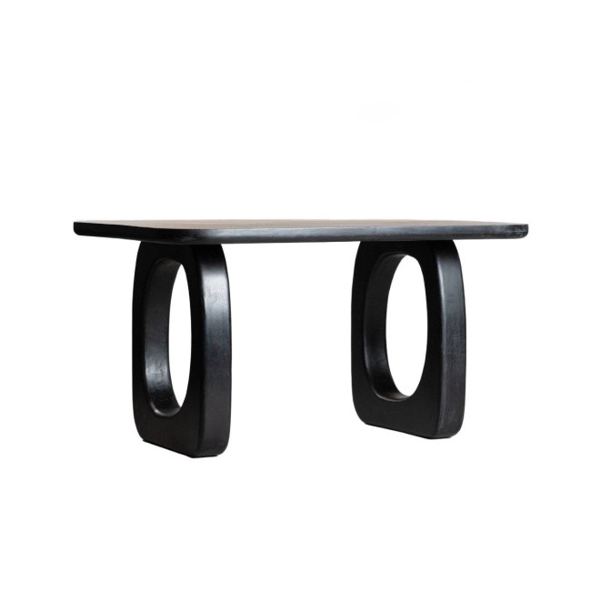 Konferenčný stolík ASTIR z mangového dreva čierny 711275