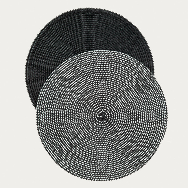 Podložka pod tanier LANDO čierna 761584 (2 ks)