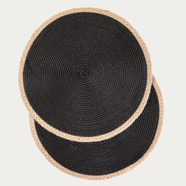 Podložka pod tanier PLAR čierna 761478 (2 ks)