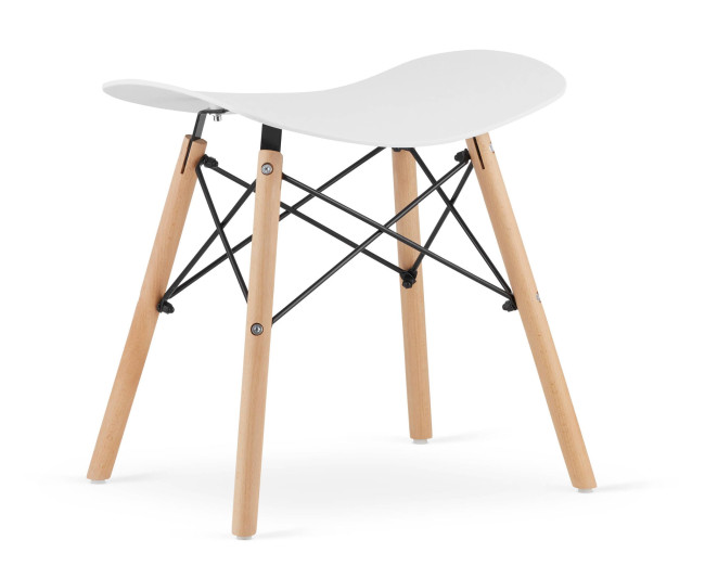 Set dvoch taburetiek KORFU - biele (2ks)