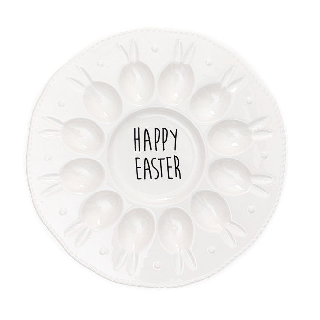 Tanier na vajíčka BALSH biely s nápisom 845210