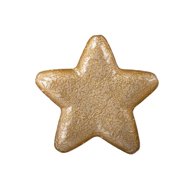 Dekoračný tanier BLITS zlatý 722004