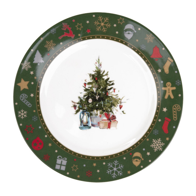 Dezertný tanier KALVEN zelený 873473