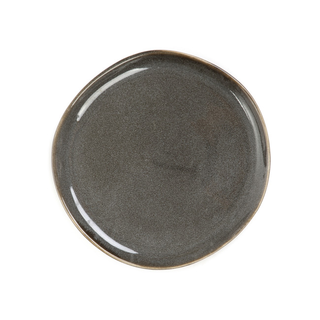 Dezertný tanier MYSTIC sivý 863689