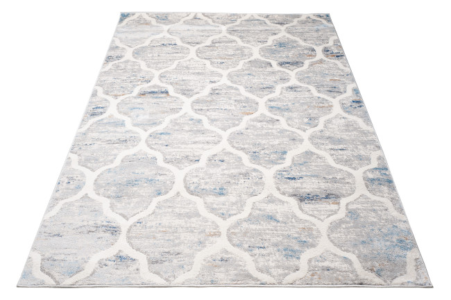 Koberec G872E VALLEY svetlosivý / tmavomodrý