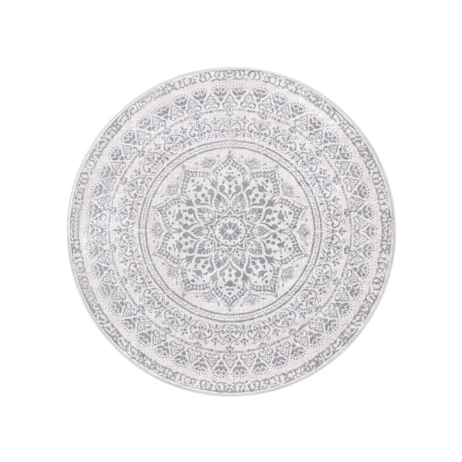 Koberec Boho-Stil sivý kruh