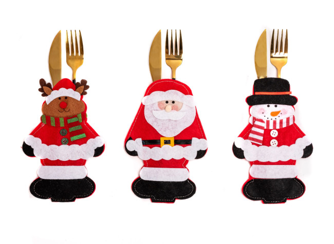 Vianočný obal na príbory 311407 (3 ks)