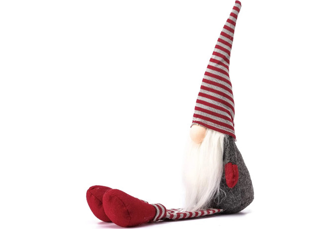 Vianočný škriatok YX063 sivý