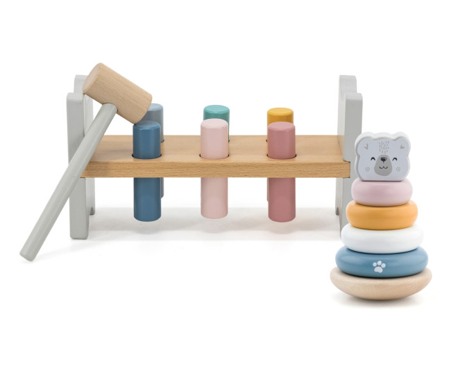 Zatĺkačka a pyramída Viga 44250 PolarB medvedík