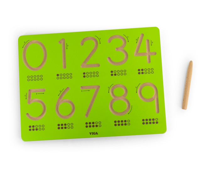 Drevená rysovacia doska Viga 44698 čísla