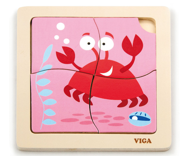 Puzzle na podložke Viga 50146 krab