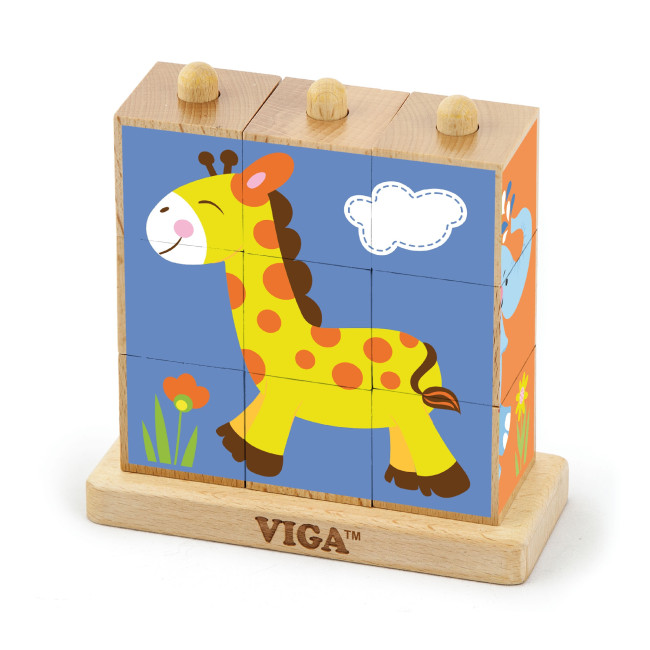 Puzzle kocky Viga 50834 zoo