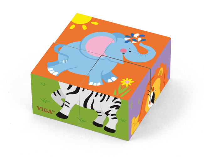Puzzle kocky Viga 50836 zoo