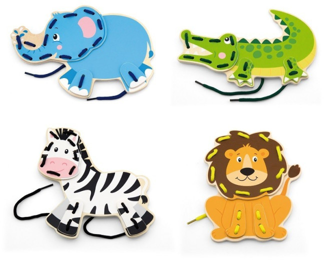 Šnurovacia hra Viga 51326 zoo