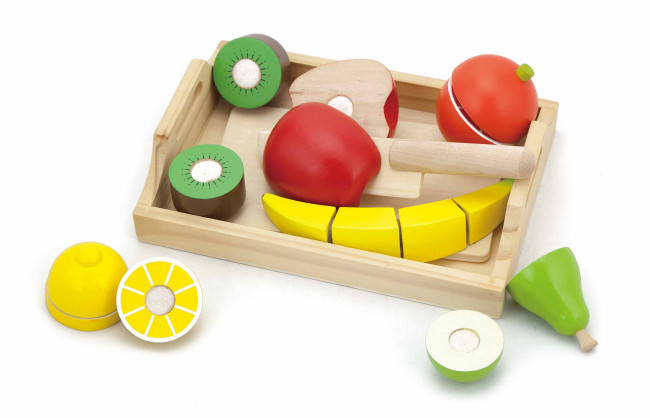 Súprava na krájanie s táckou Viga 58806 ovocie