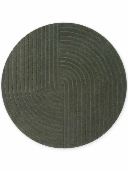 Koberec ARCURA tmavozelený kruh