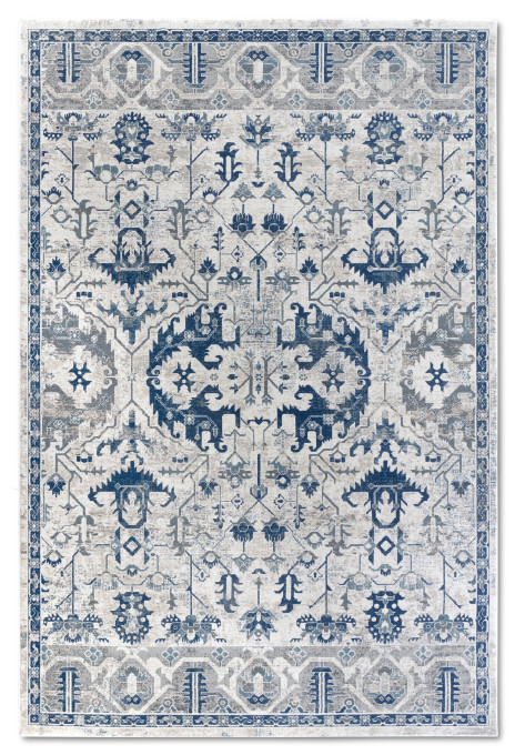 Levně Koberec Villeroy & Boch Kollektion 1869 Emmanuel krémový / modrý