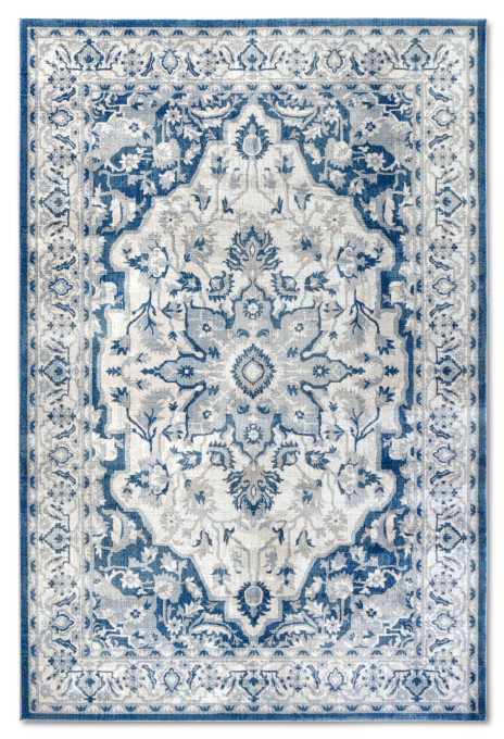 Levně Koberec Villeroy & Boch Kollektion 1869 Gabrielle krémový / modrý