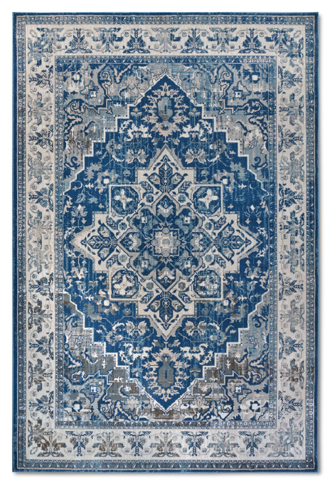 Levně Koberec Villeroy & Boch Kollektion 1869 Jehanne modrý / krémový