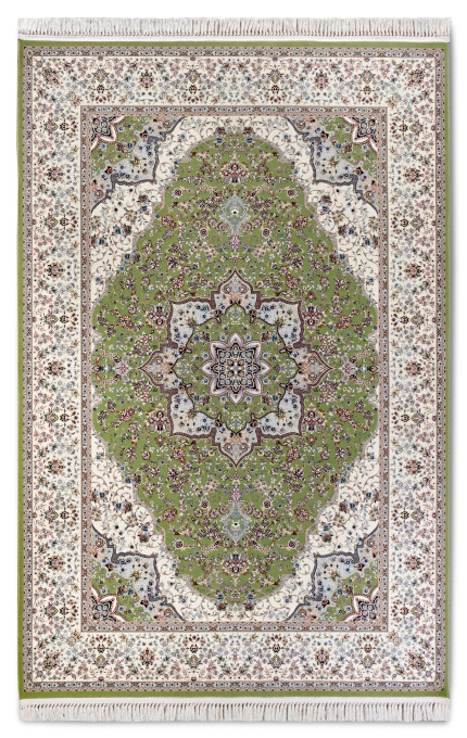 Koberec Villeroy & Boch Kollektion 1870 Etienne zelený / krémový