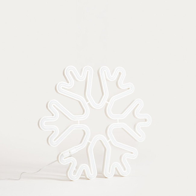 Vianočná dekorácia LEDEN LED nástenná, vločka 755125