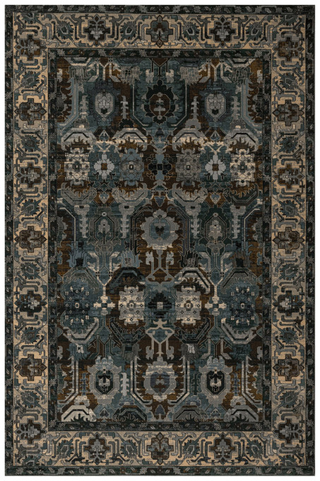 Koberec Civilian Superior Oman, ornament, tmavomodrý