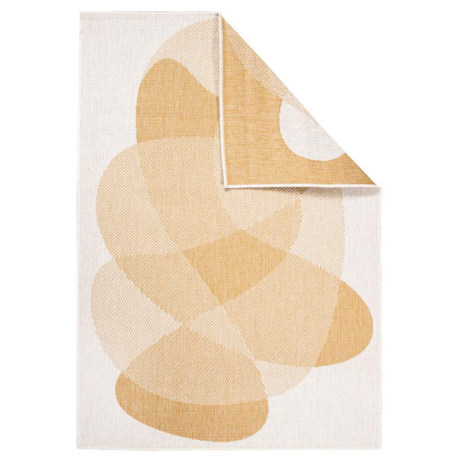 Obojstranný koberec DuoRug 5835 okrovo žltý