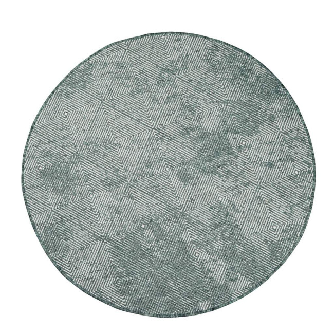 Obojstranný koberec DuoRug 5845 zelený kruh