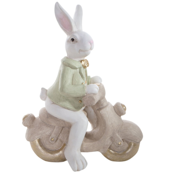 Levně Velikonoční dekorace FIG 157A zajíc na motorce