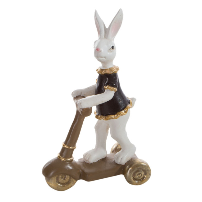 Veľkonočná dekorácia FIG 158B zajac na kolobežke