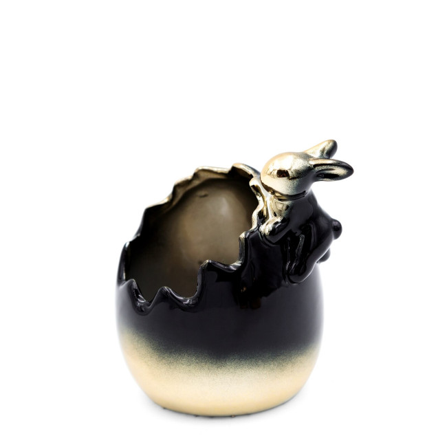 Levně Velikonoční dekorace FIG 199 F černá / zlatá (2 ks)