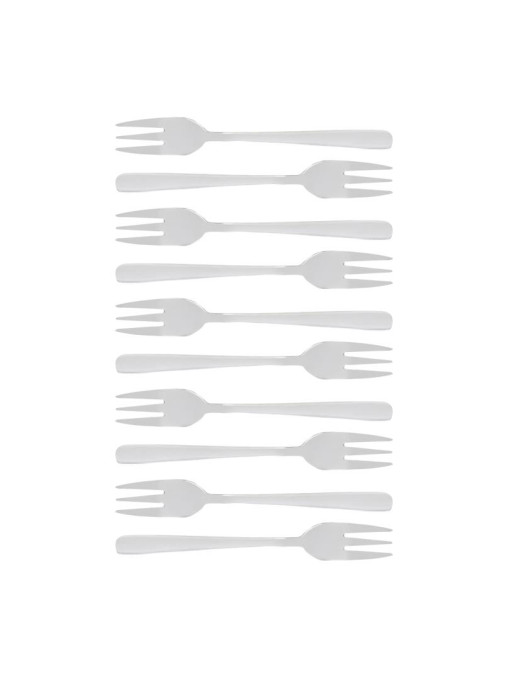 Súprava dezertných vidličiek VIENNA strieborná 734694