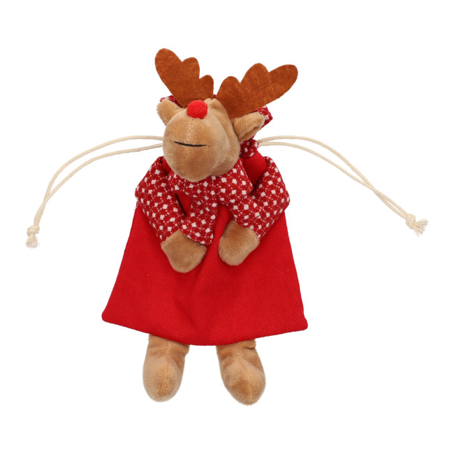 Vrecúško PUNA červené so sobom 980507