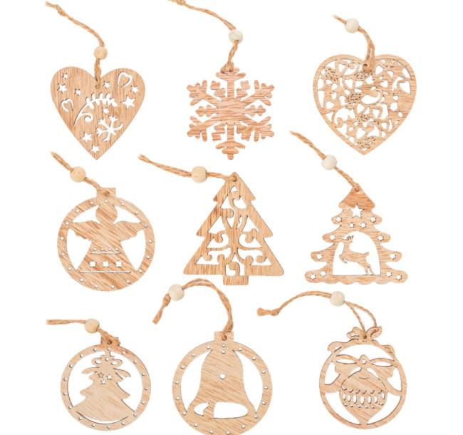 Závesné Vianočné dekorácie 300881 (9ks)