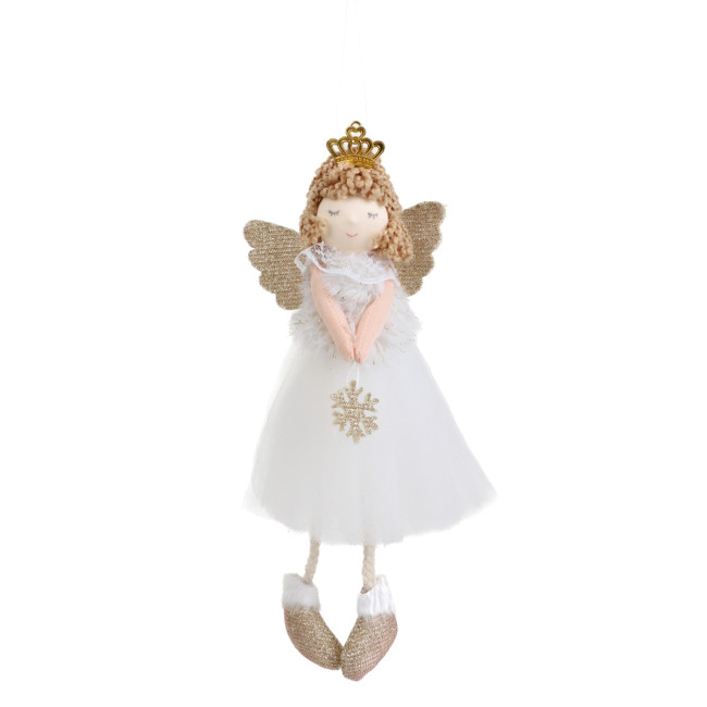 Závesná vianočná dekorácia ALLIN anjel 867915