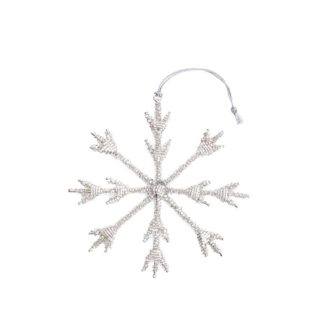 Vianočná ozdoba DIAME strieborná snehová vločka 710490