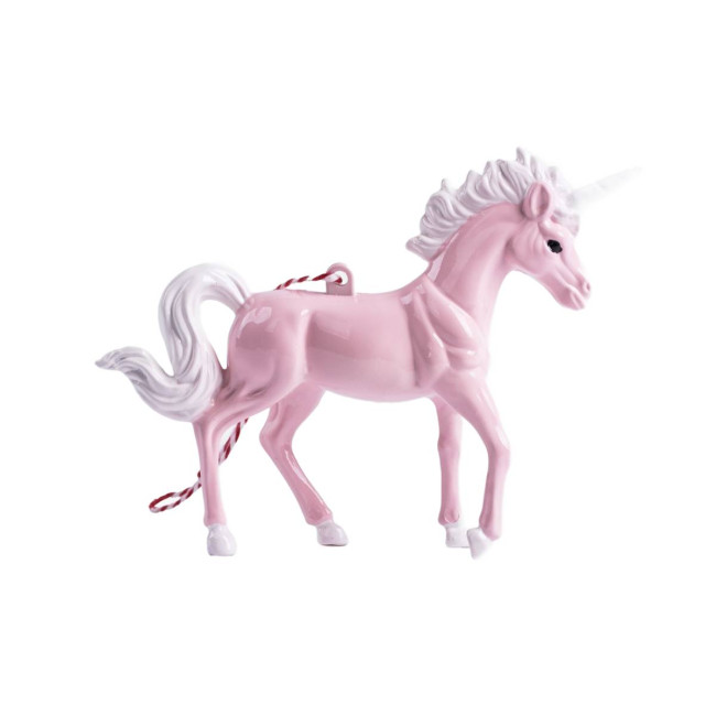 Vianočná ozdoba EVI PINK jednorožec 710247