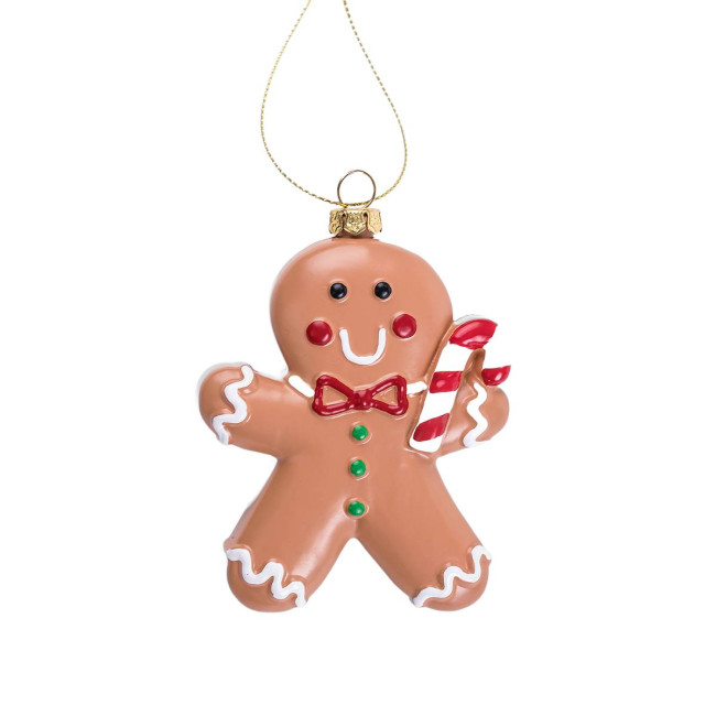 Vianočná ozdoba EVI RED perníček 710384