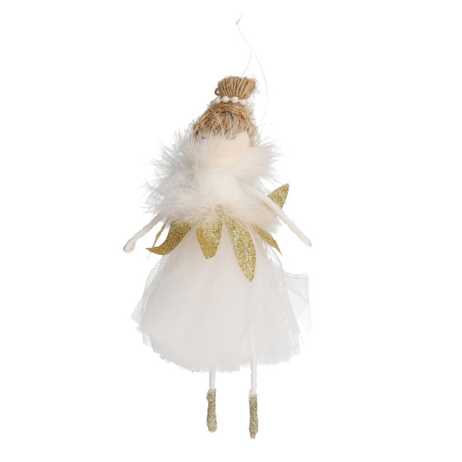 Vianočná ozdoba LISE balerína, zlatá 800561