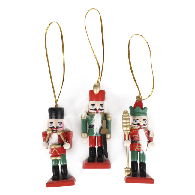 Závesná vianočná dekorácia NUTCRACKER luskáčik 867922 (3 ks)
