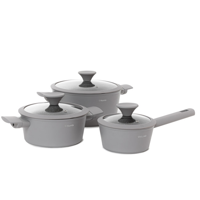 Sada hrncov TRISTAN sivá 845890