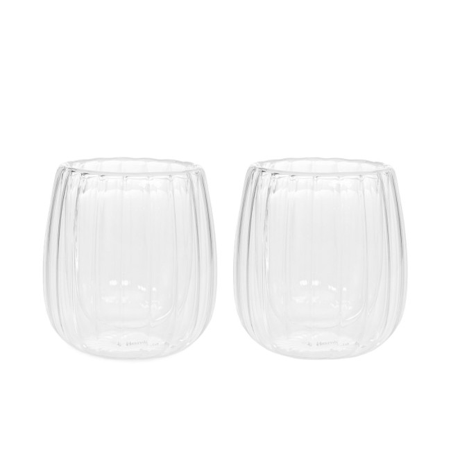 Sada dvoch pohárov CEMBRA GROOVE s dvojitým dnom 888118 250 ml