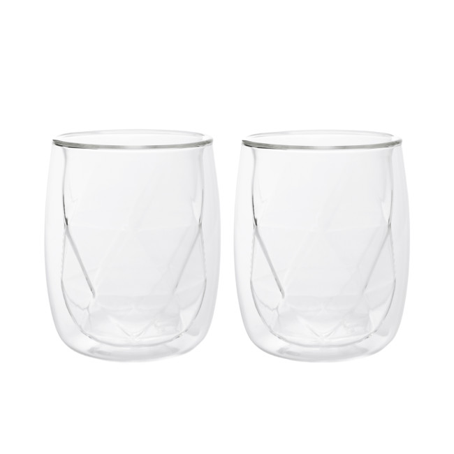 Sada dvoch pohárov CEMBRA MODERN s dvojitým dnom 888873 280 ml